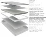 Wasserbetten Bezug Silver Med - Border Lichtgrau – Bild 4